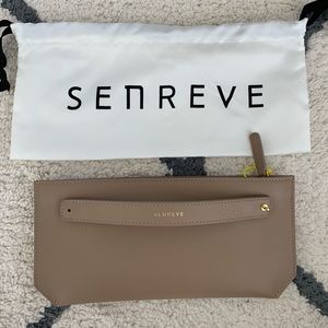 NWT Senreve Bracelet Pouch - Smooth Latte